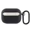 Original Handyhülle APPLE AIRPODS PRO 2 Mercedes AMG Cover Leather White Logo (AMAP2SLWK) schwarz