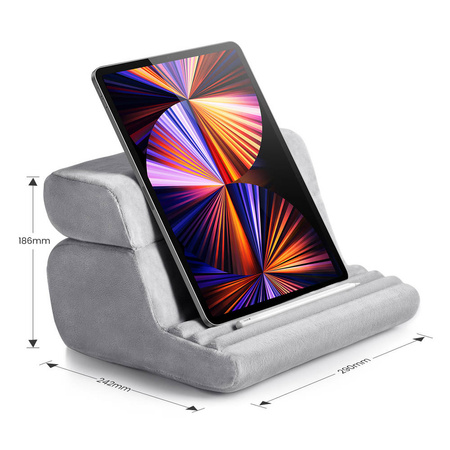 Ugreen gumowa składana podstawka na tablet telefon biały (60646 LP473)