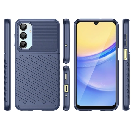 Thunder Case for Samsung Galaxy A56/A36 silicone armored cover - blue