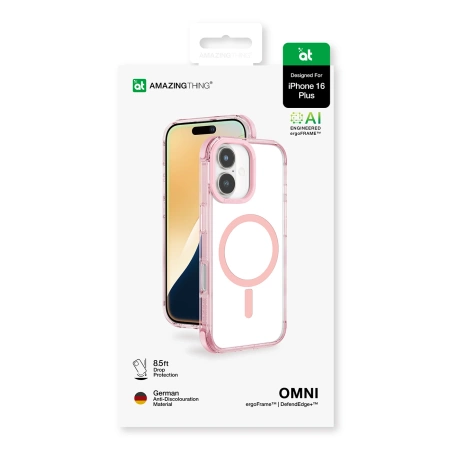 AmazingThing Omni Mag Case for iPhone 16 Plus - Dark Pink