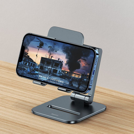 Baseus Biaxial stand holder for phone (gray)