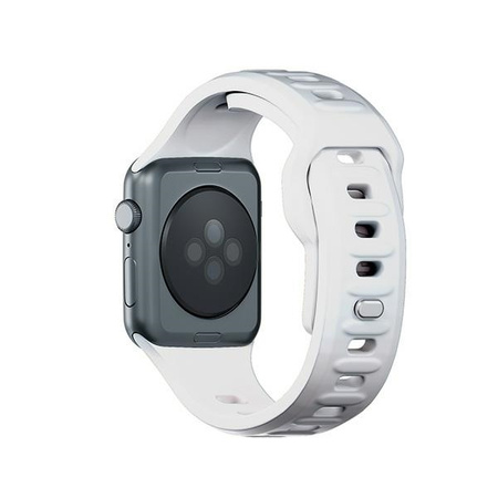 3MK Silicone Watch Strap biały/white dla Apple Watch 38/40/41mm
