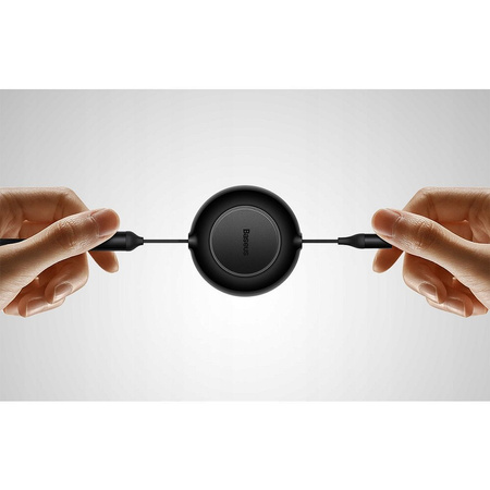 Baseus Bright Mirror 2 einziehbares Kabel 3in1 USB Typ A - micro USB + Lightning + USB Typ C 66W 1.1m schwarz (CAMJ010101)