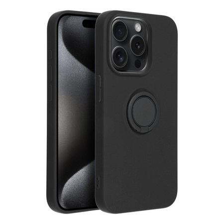 Futerał SILICONE RING do IPHONE 15 PRO czarny