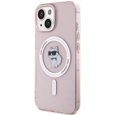Karl Lagerfeld nakładka do iPhone 15 6,1" KLHMP15SHFCCNOP różowe HC Magsafe IML C