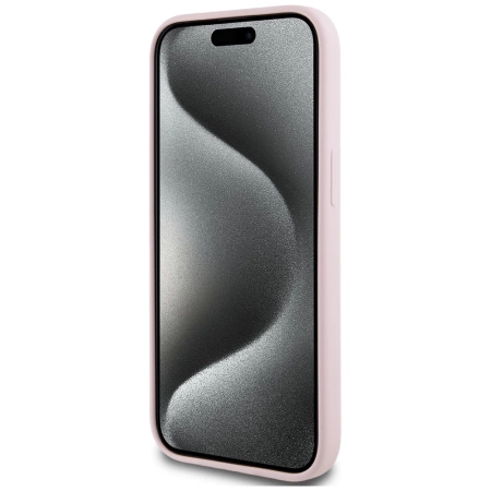 Karl Lagerfeld Silicone Karl&amp;Choupette MagSafe iPhone 15 Case - Pink