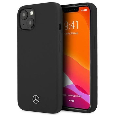 Mercedes MEHCP13SSILBK iPhone 13 mini 5,4" czarny/black hardcase Silicone Line