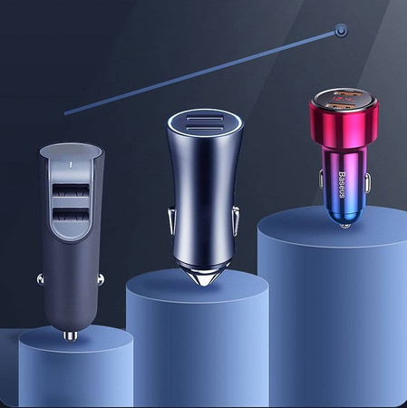 Baseus Magic Series PPS - ładowarka samochodowa Quick Charge 4.0+ / QC3.0 45W 6A czerwony (CCMLC20C-09)