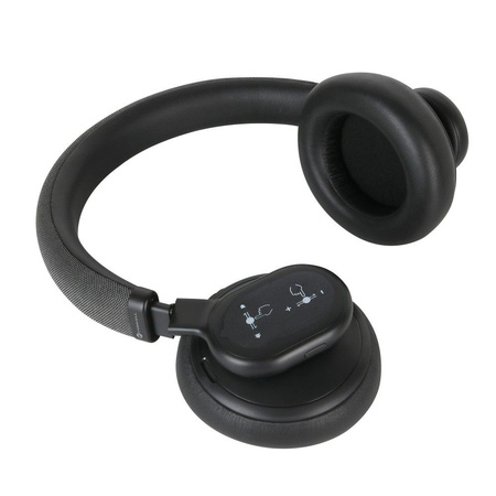 FORCELL F-AUDIO słuchawki bezprzewodowe nagłowne ANC Touch Beat czarne