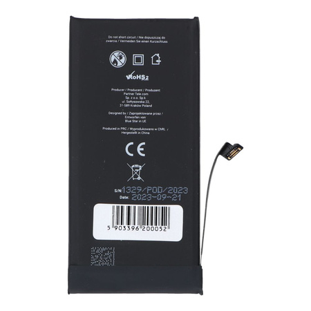 Bateria do Iphone 13 mini 2406 mAh  Blue Star HQ