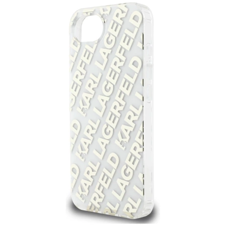 Karl Lagerfeld IML Repeat Logo iPhone 16e Hülle - Gold