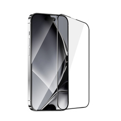 Szkło hartowane z metalową ramką do Xiaomi Redmi 14C czarna ramka