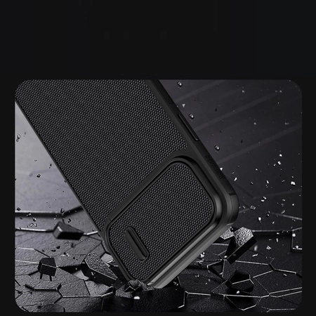 Nillkin Textured S Case etui iPhone 14 Plus pancerny pokrowiec z osłoną na aparat zielony