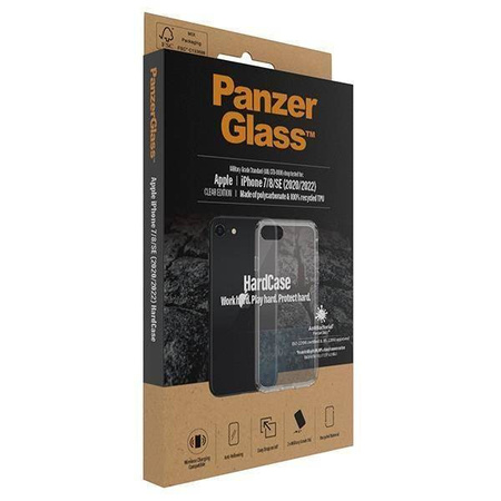 Case IPHONE SE 2022 / SE 2020 / 7 / 8 PanzerGlass HardCase Antibacterial Military (0377) Grade Clear transparent