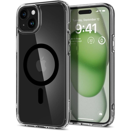 SPIGEN ULTRA HYBRID MAG MAGSAFE IPHONE 15 PLUS BLACK