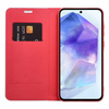 Kabura LUNA Book Carbon do SAMSUNG A55 5G czerwony