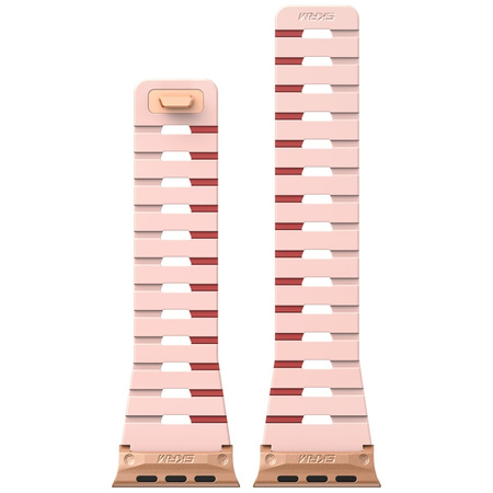 Pasek Skinarma Gemini do Apple Watch 42/41/40 mm różowy