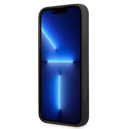 Karl Lagerfeld KLHCP13LSLMP1K iPhone 13 Pro / 13 6,1 &quot;Hardcase schwarz / schwarze Silikonplakette