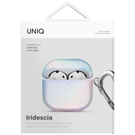 Etui UNIQ Iridescia do AirPods 4 Hang Case holo quartz