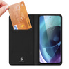 Dux Ducis Skin Pro Holster Case Cover mit Klappe Motorola Moto G71 5G schwarz