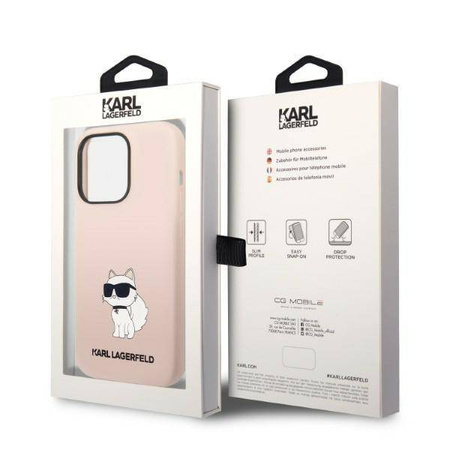 Karl Lagerfeld Silicone NFT Choupette - Etui iPhone 14 Pro Max (różowy)