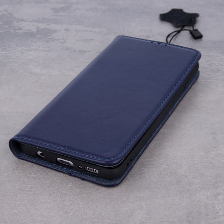Etui skórzane Smart Pro do Samsung A15 4G / A15 5G granatowe