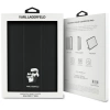 Karl Lagerfeld Saffiano Magnetic Karl &amp; Choupette iPad Pro 11" 2024 Book Cover Case - Black