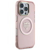 Oryginalne Etui IPHONE 16 PRO Guess IML Metal Mountain Logo MagSafe różowe