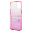 Karl Lagerfeld KLHCP13STGKCP iPhone 13 mini 5,4 "hardcase pink / pink Gradient Ikonik Karl &amp; Choupette