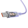 BASEUS kabel USB do Typ C Power Delivery Explorer 100W 2m fioletowy CATS010505
