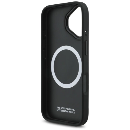 Etui BMW M Tricolor Metal Logo MagSafe do iPhone 17 - czarne