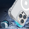 Joyroom Magnetic Defender Magnetic Case for iPhone 14 Pro Armored Case with Hooks Stand Clear (MagSafe Compatible)