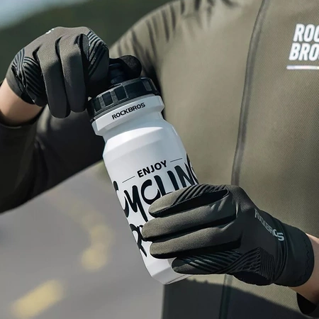 Rockbros 16110006003 stoßdämpfende Fahrradhandschuhe Größe L – Grün und Schwarz