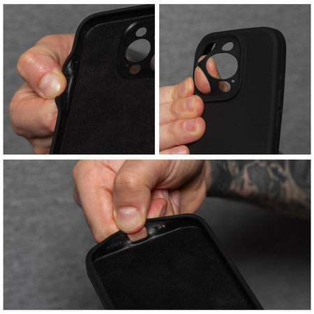Etui do iPhone 16 Pro czarne + Szkło na ekran + Szkło na aparat