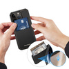 3 w 1 etui iPhone 14 Pro z MagSafe portfel blokada RFID podstawka Dux Ducis Rafi Mag - czarne