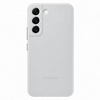 Samsung Leather Cover skórzane etui pokrowiec ze skóry naturalnej Samsung Galaxy S22 jasnoszary (EF-VS901LJEGWW)