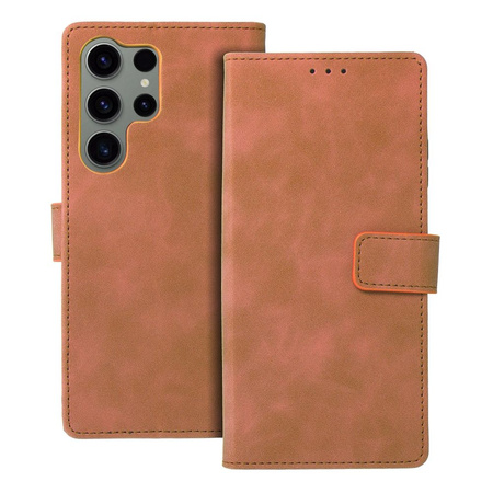 Kabura TENDER Book do SAMSUNG S23 Ultra brązowy