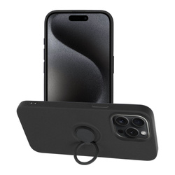 Futerał SILICONE RING do IPHONE 15 PRO MAX czarny
