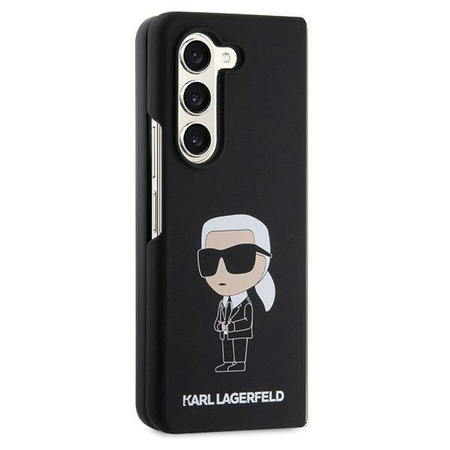Etui Karl Lagerfeld Silicone Ikonik do Samsung Galaxy Z Fold 5 - czarne