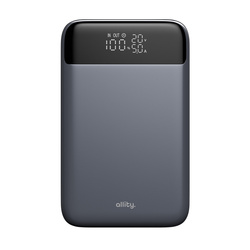 Allity power bank do laptopa APB-200 PD QC 130W 19200 mAh szary