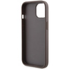 Guess Grip Stand 4G Triangle Strass case for iPhone 15 - brown