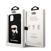 Karl Lagerfeld nakładka do iPhone 14 Plus 6,7" KLHMP14MSNIKBCK czarna hard case Magsafe Silicone NFT Ikonik