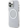 Guess GUHMP12MHTRMS iPhone 12/12 Pro 6.1" srebrny/silver hard case Metal Outline Magsafe