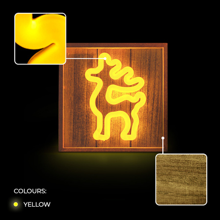 Neon Wood Frame LED RENIFER biały ciepły FLNW01 Forever Light