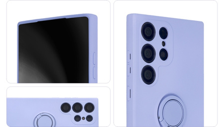 Nakładka Finger Ring do Samsung Galaxy S23 FE fioletowa