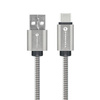 FORCELL kabel USB do Typ C 2.0 2,4A Metal C234 1m srebrny