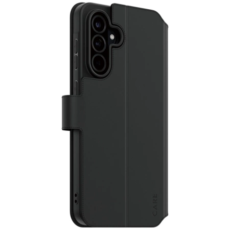Etui CARE by PanzerGlass Feature Wallet Kickstand na Samsung Galaxy A36 5G - czarne
