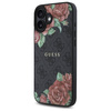 Oryginalne Etui IPHONE 16 Guess Hardcase 4G Flowers Print MagSafe (GUHMP16SP4ROPEMCK) czarne