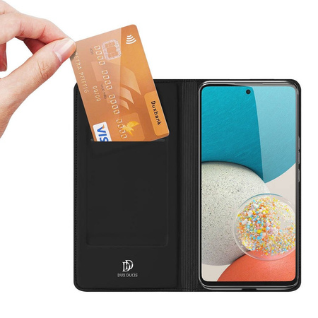 Case SAMSUNG GALAXY A53 5G with a Flip Dux Ducis Skin Leather black