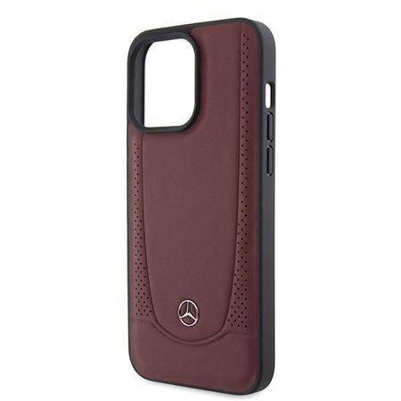 Mercedes MEHCP15LARMRE iPhone 15 Pro 6,1" rot/rotes Hardcase Leder Urban Bengale
